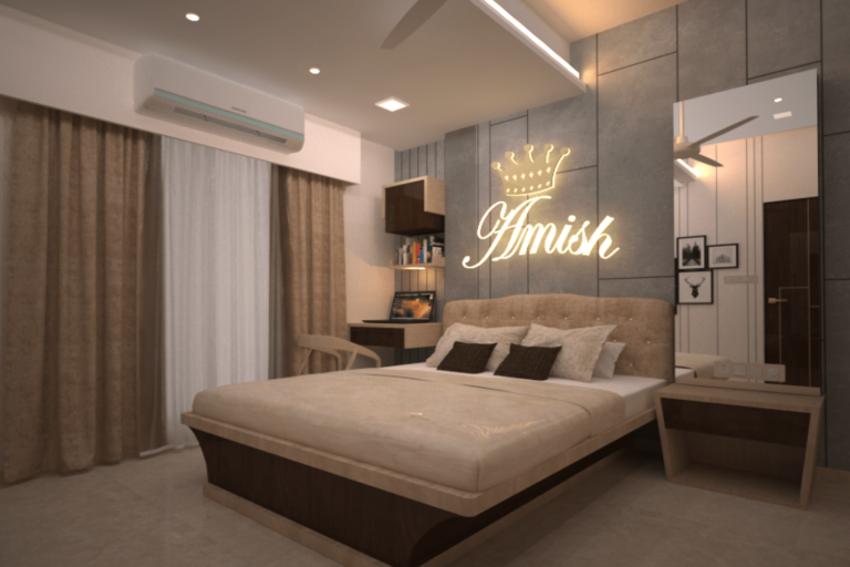 Modern Living Room With Leather Sofa
